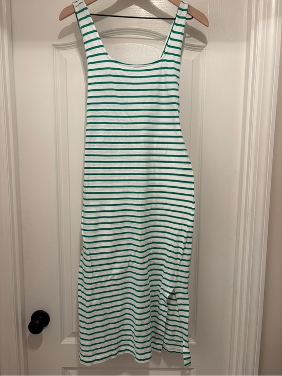 Rails Dresses & Skirts - Women’s Rails green and white striped midi tank dress w/tie size M